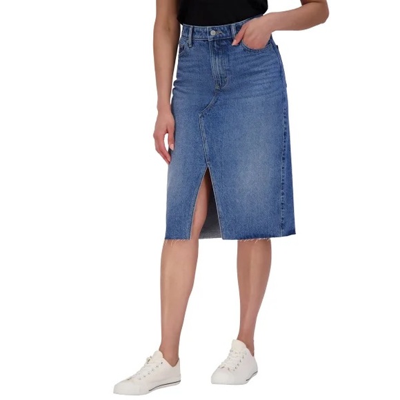 Lucky Brand Women's Midi Denim Skirt nwt - Picture 1 of 9